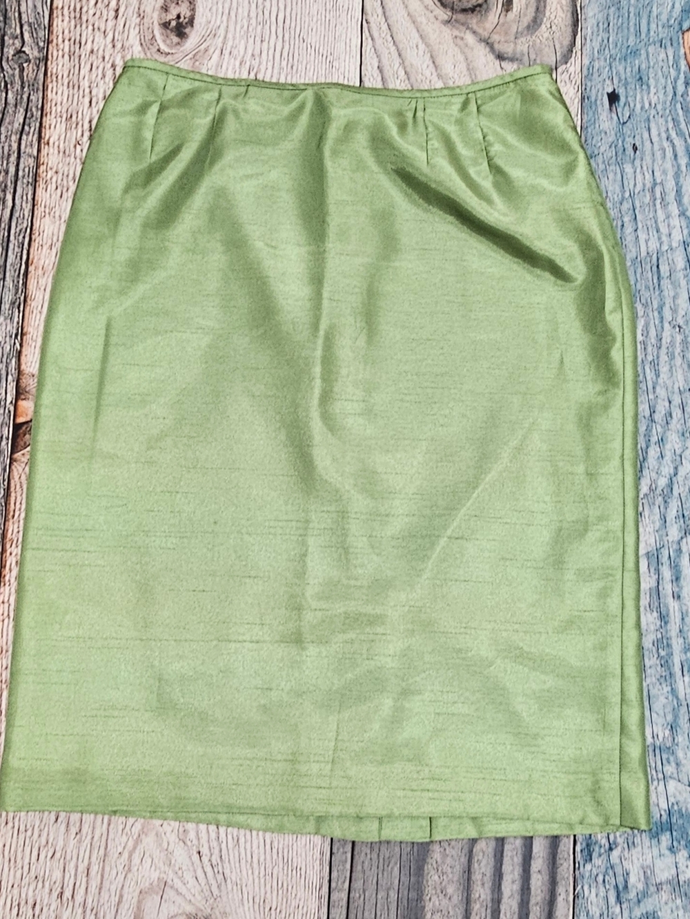Le Suit Skirt Suit Set Lined Women's Size 10 Lime Green Academia Preppy - Picture 8 of 10